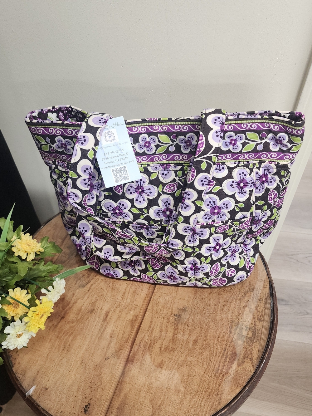 Vera Bradley Retired Plum Petals